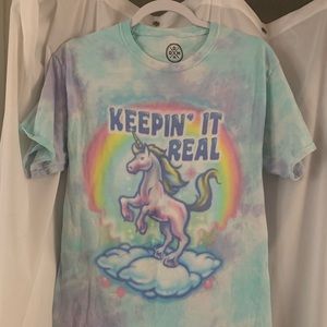 Tie dye Keepin it really T shirt 🧘🏻‍♀️